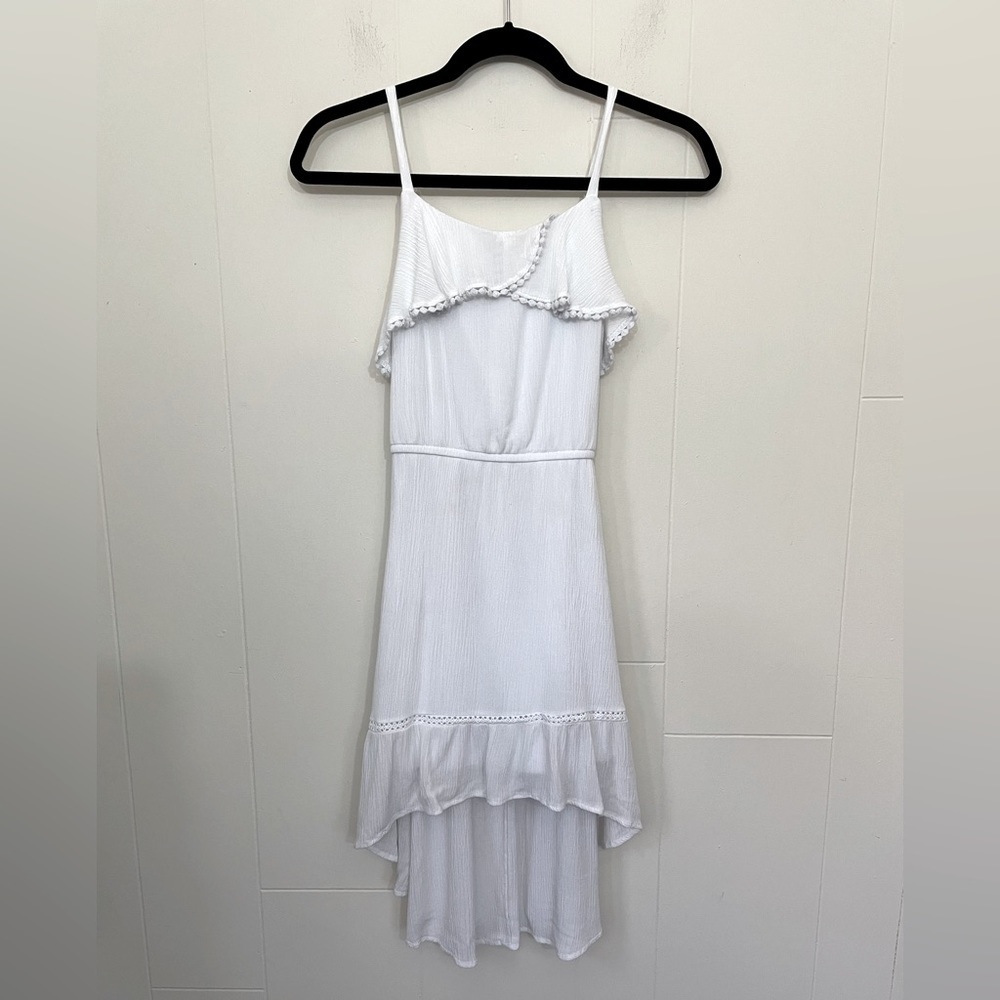 Disney Princess Sleeveless Dress Girls Size M White Midi High Low Hem Costume